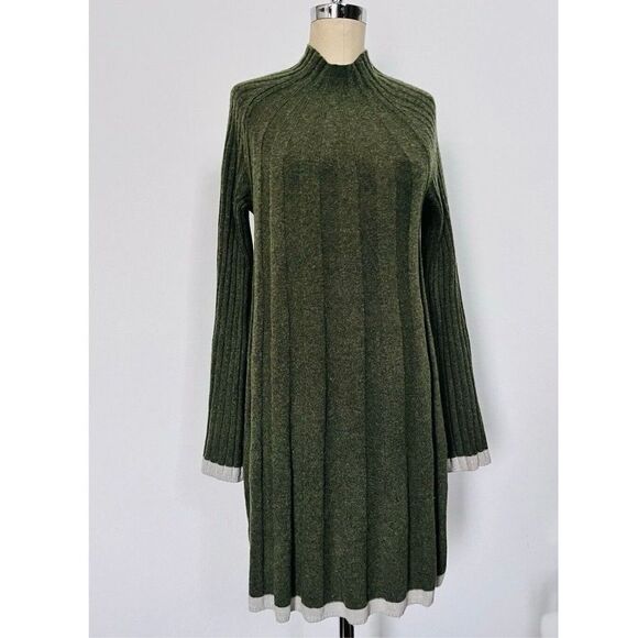 Anthropologie Womens Petite Small Arseneau Bell Sleeve Sweater Dress - Picture 4 of 7